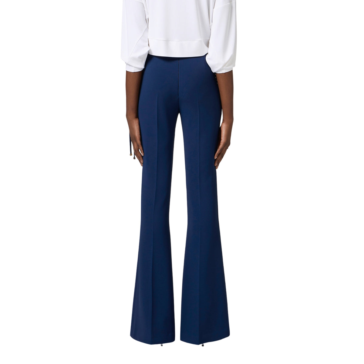 Pantalone a zampa con lacci incrociati - Oltremare