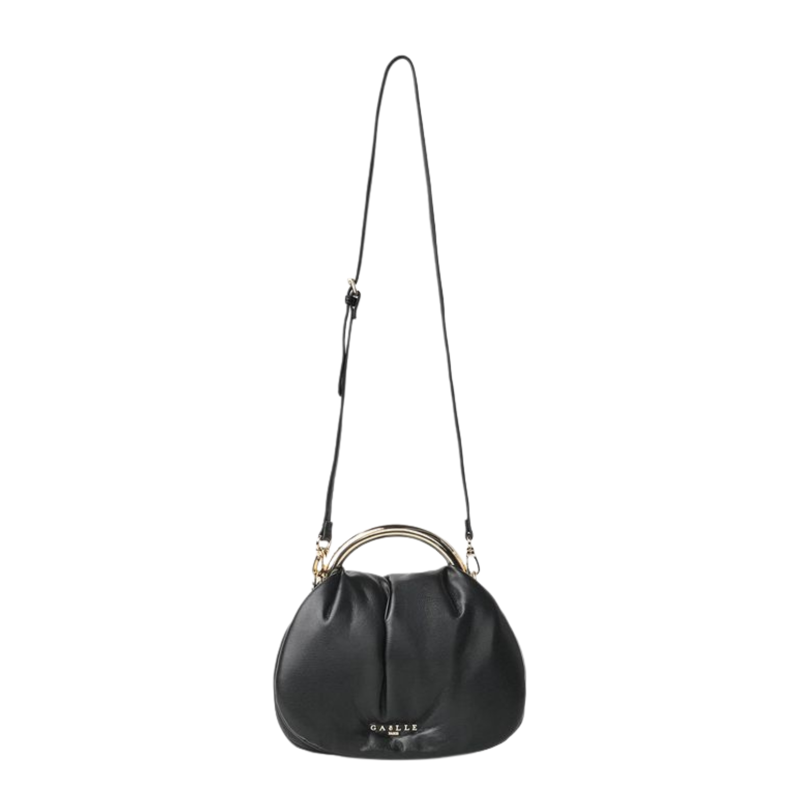 Regular Pochette Con Manico Anello Gaelle - Nero