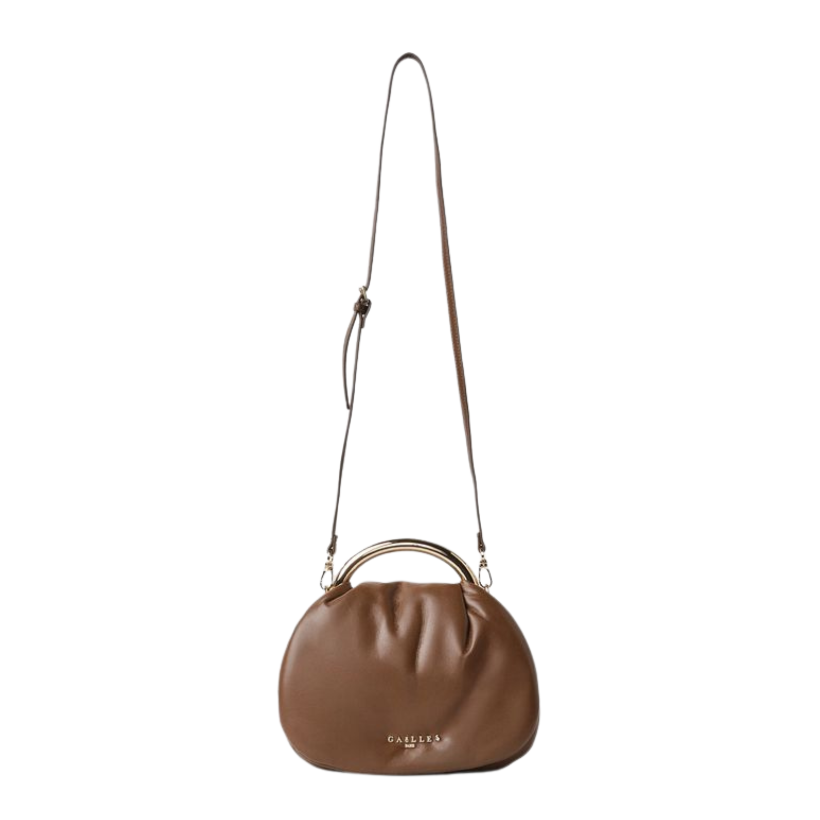Regular Pochette Con Manico Anello Gaelle - Cioccolato