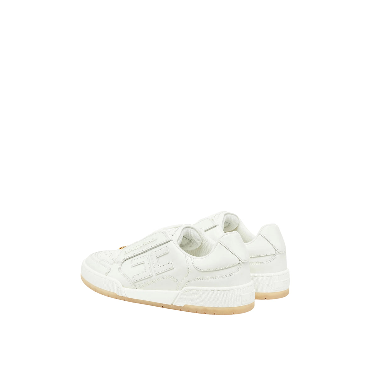 Sneaker minimal in pelle fiore - Avorio