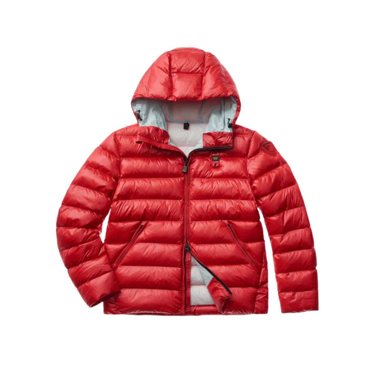 Piumino uomo BLAUER in nylon micro-rip - Rosso