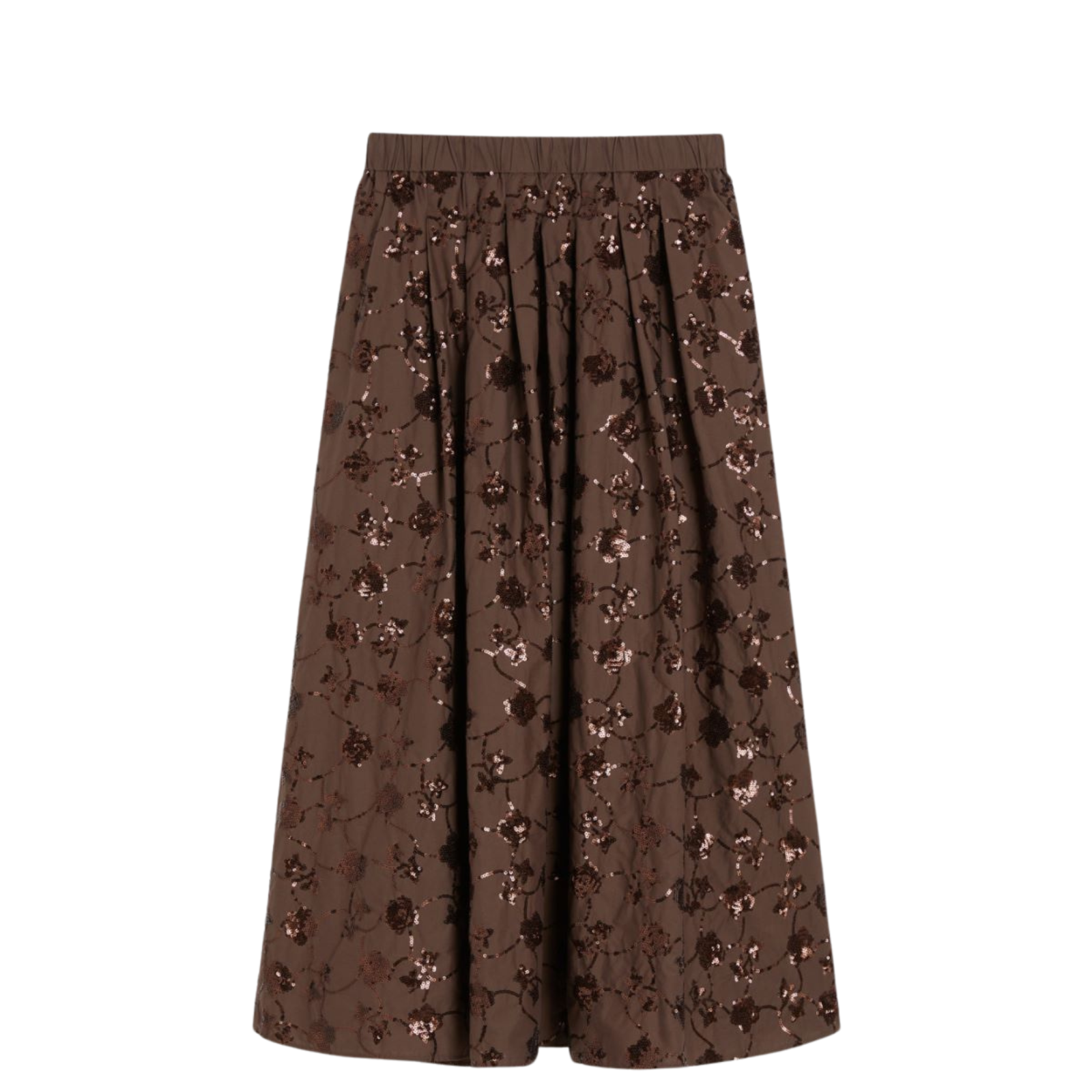 Gonna in cotone con paillette - Marco Masi Fashion Store