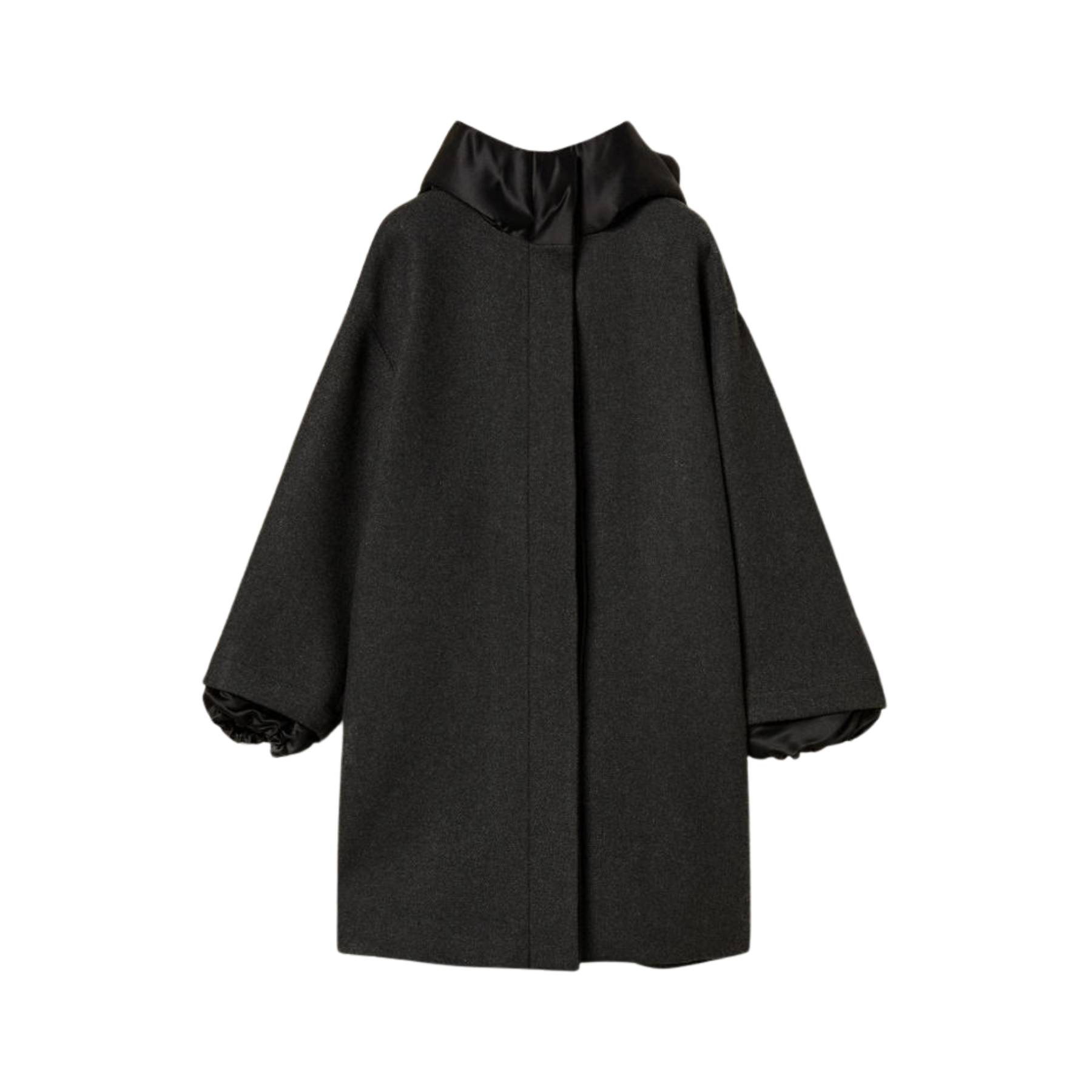 Cappotto in lana e duchesse - Marco Masi Fashion Store