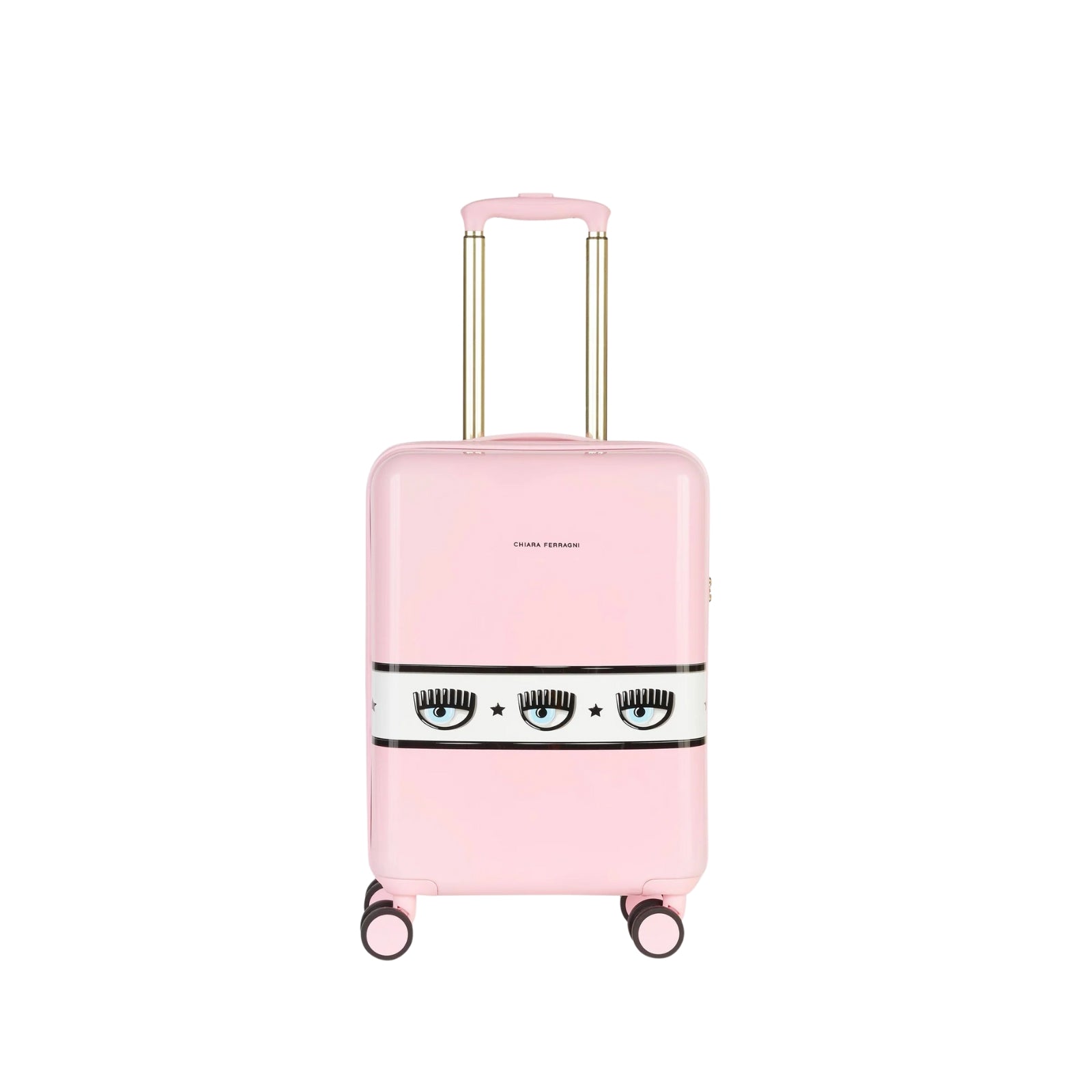 Trolley rosa con banda Maxi Logomania - ROSA