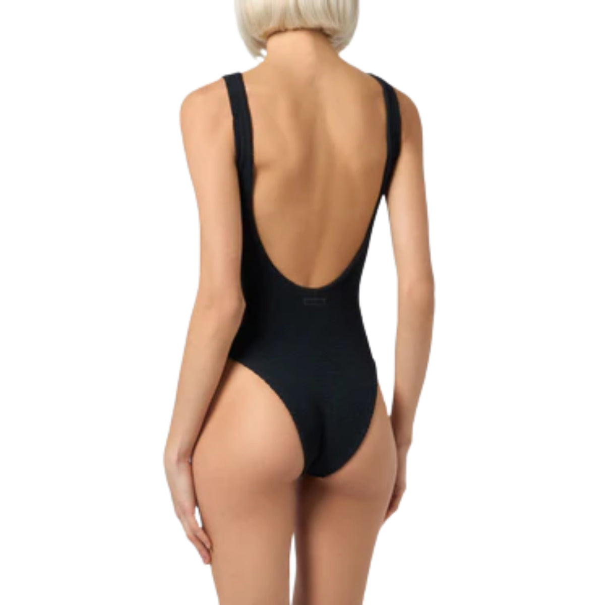 Costume intero Lora in tessuto crinkle - Bianco