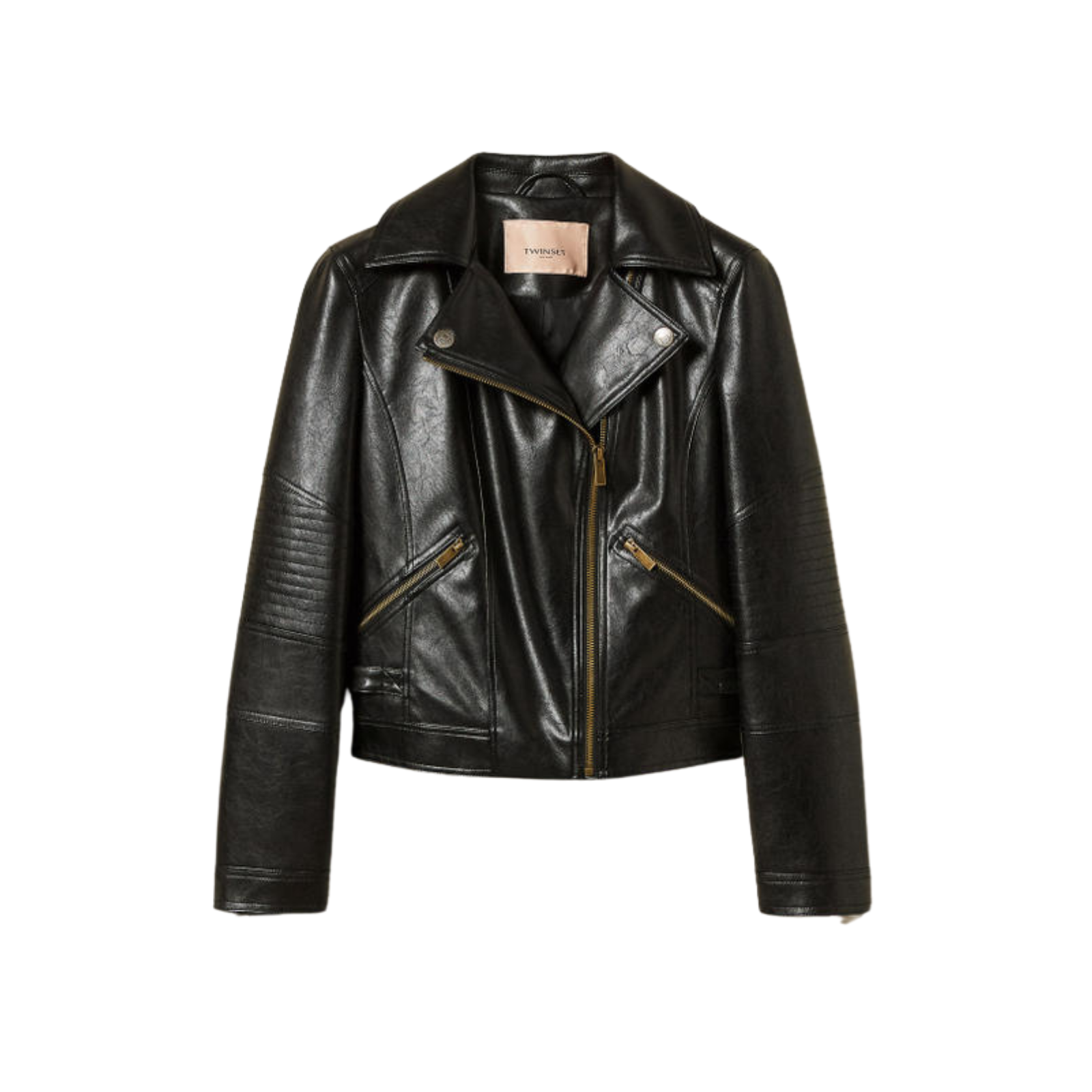 Giacca biker in finta pelle - Marco Masi Fashion Store