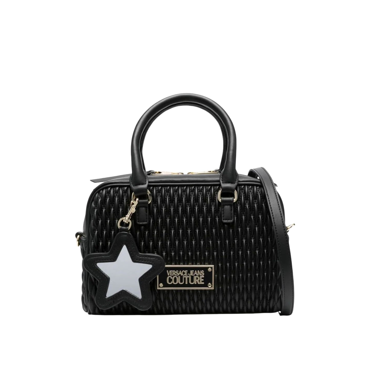 Borsa bauletto matelassé Versace Jeans - Nero