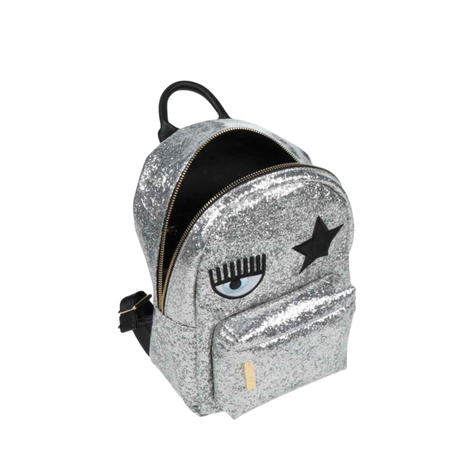 Zaino argento glitter