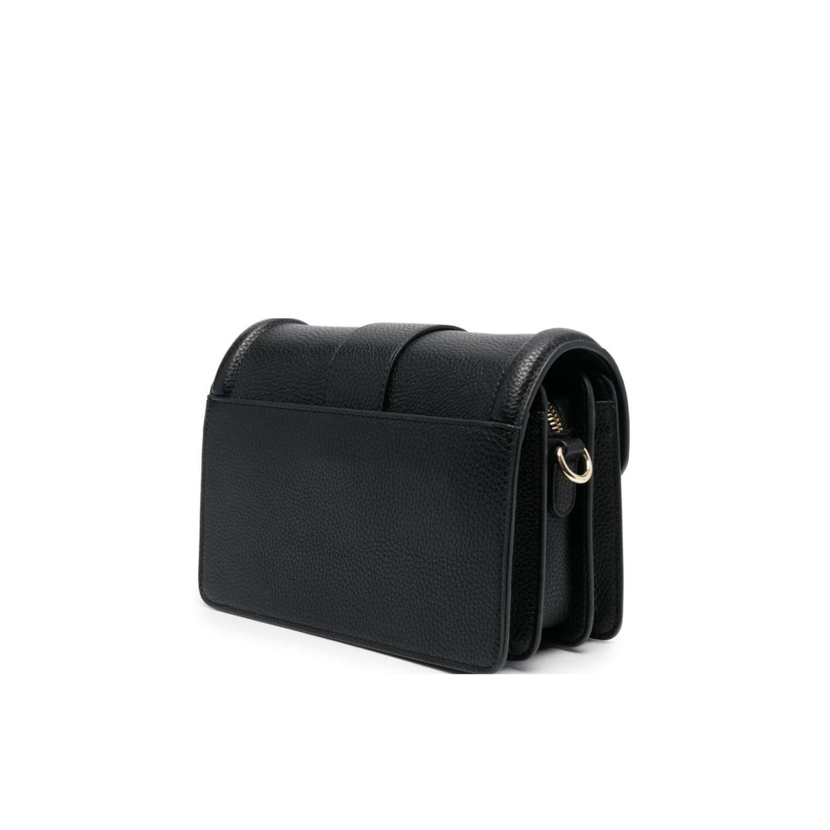 Borsa a tracolla in pelle martellata Versace Jeans - Black