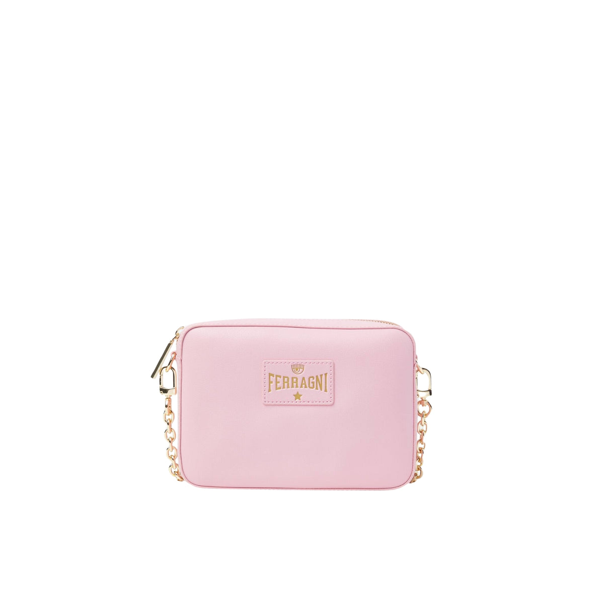 Borsa a tracolla CHIARA FERRAGNI in ecopelle tinta unita - Rosa