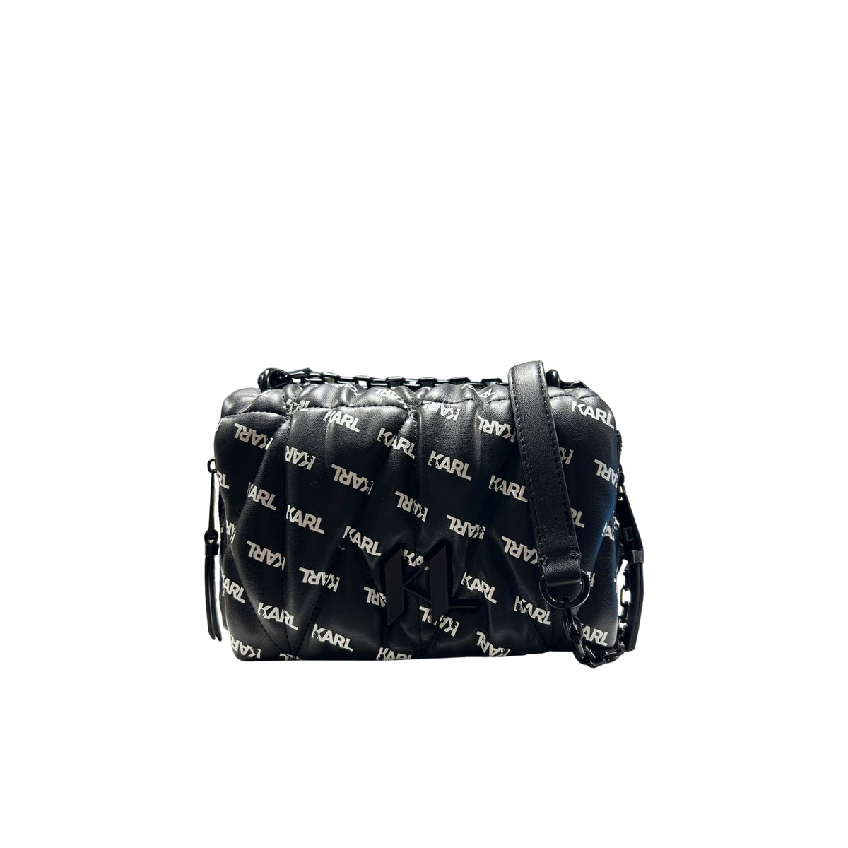 Borsa K/Studio print con tracolla - Black