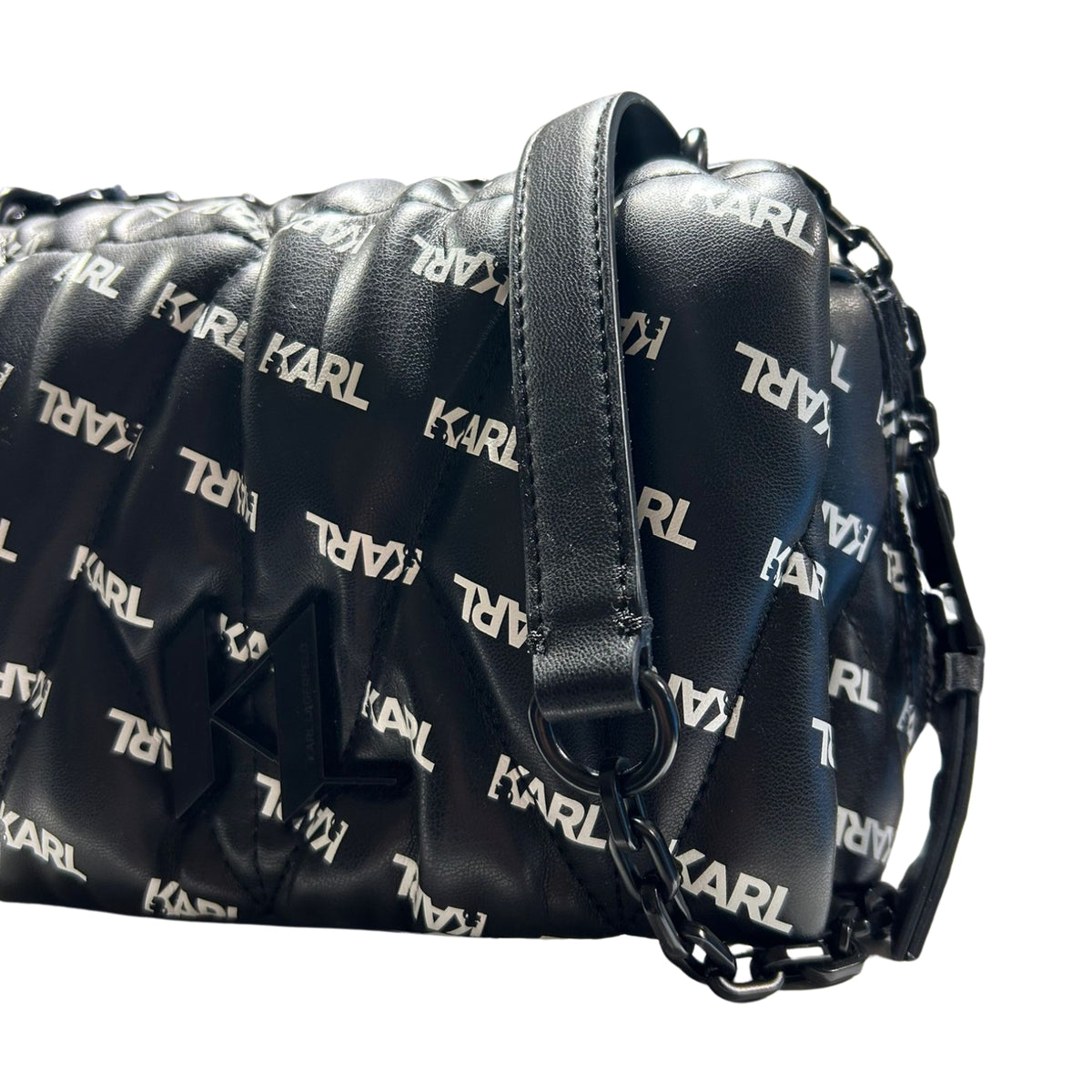 Borsa K/Studio print con tracolla - Black