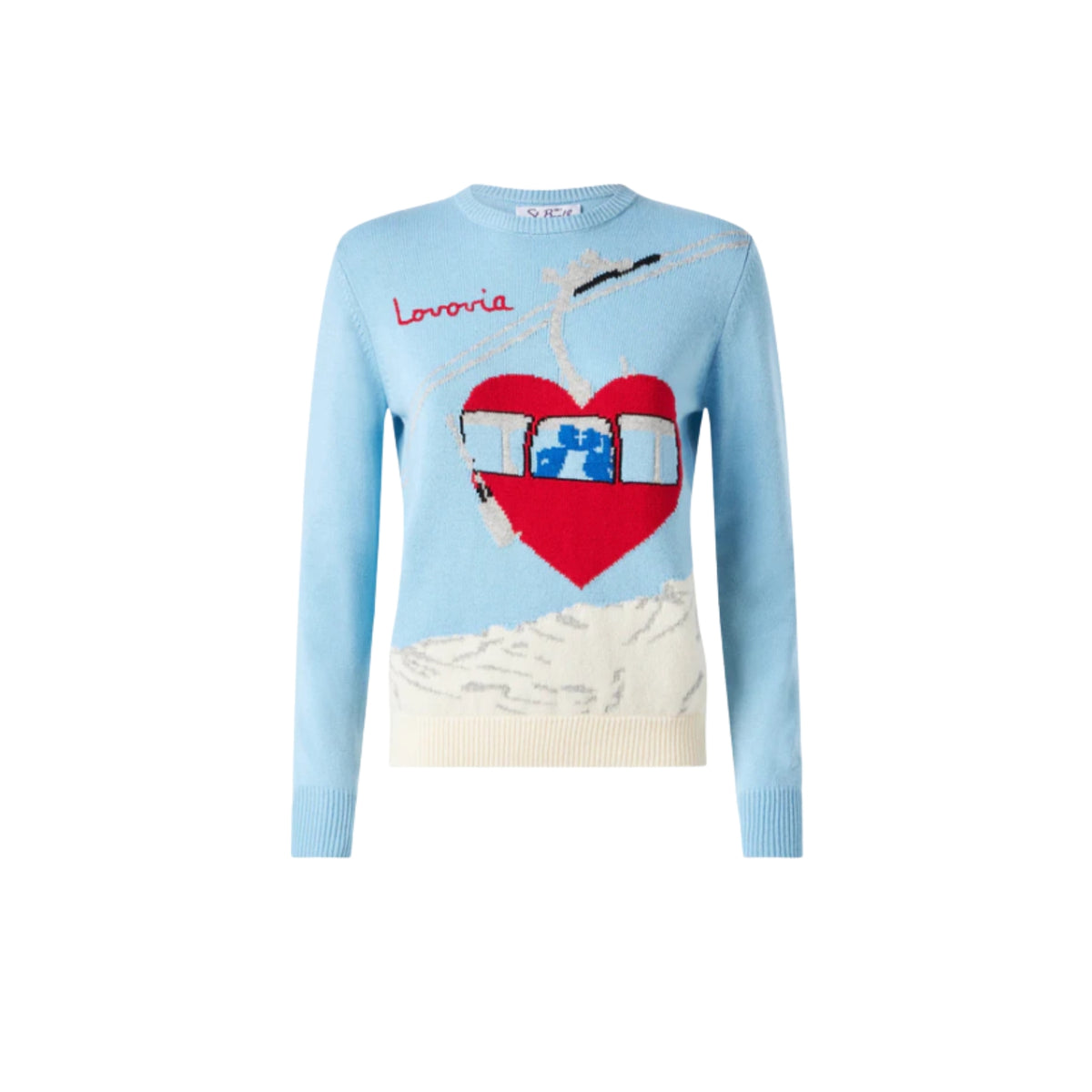 Maglione New Queen versatile - Celeste