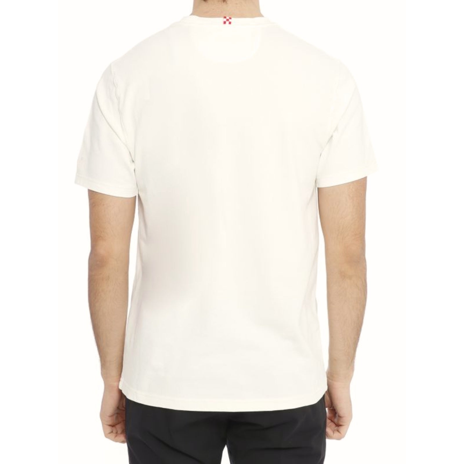 T-shirt Bakewell in piquet di cotone con taschino - CREMA