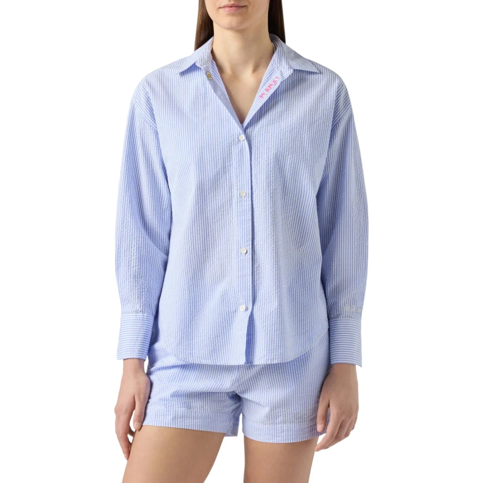 Camicia Cristal azzurra a righe M ama?