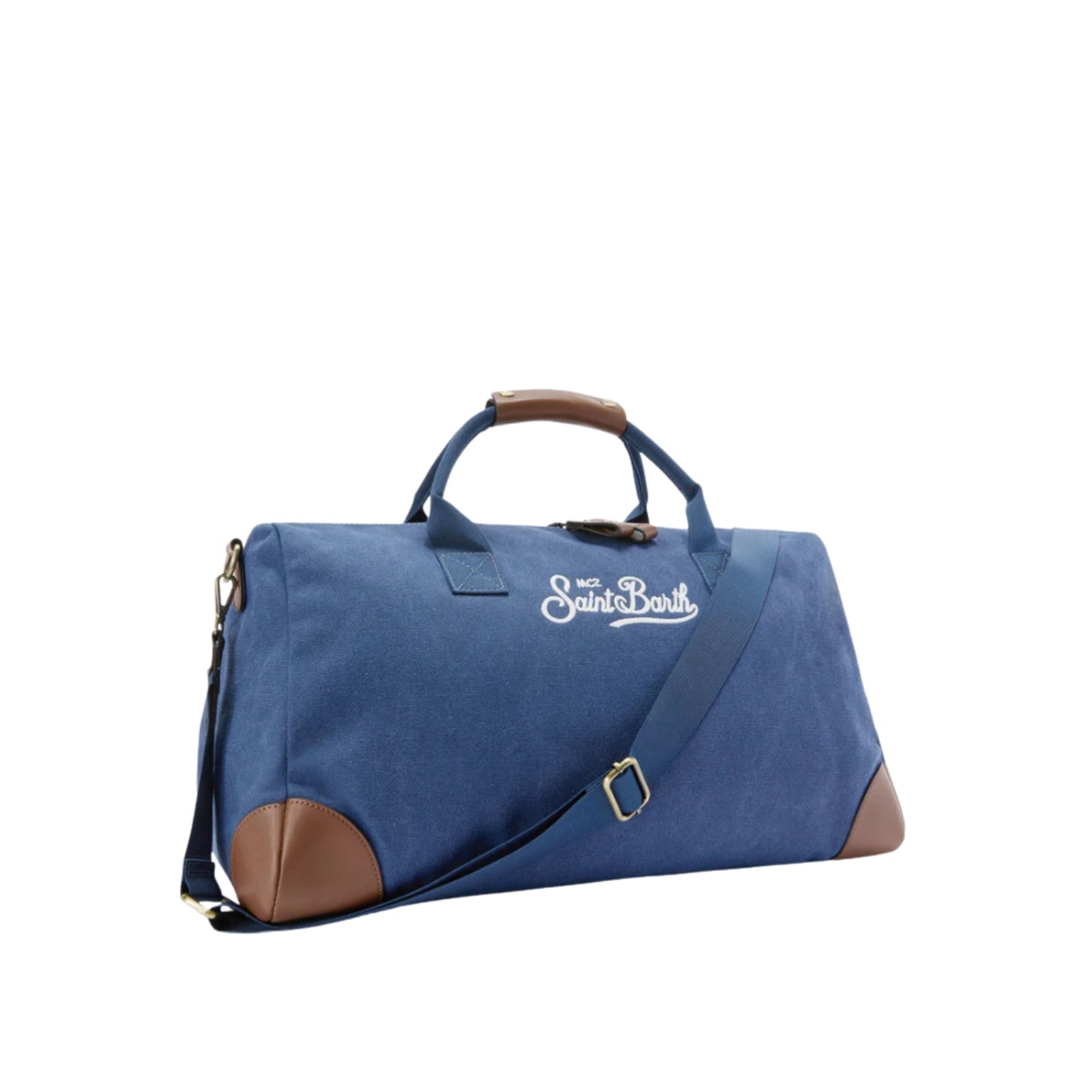Borsone Daily in misto cotone con logo ricamato - BLU