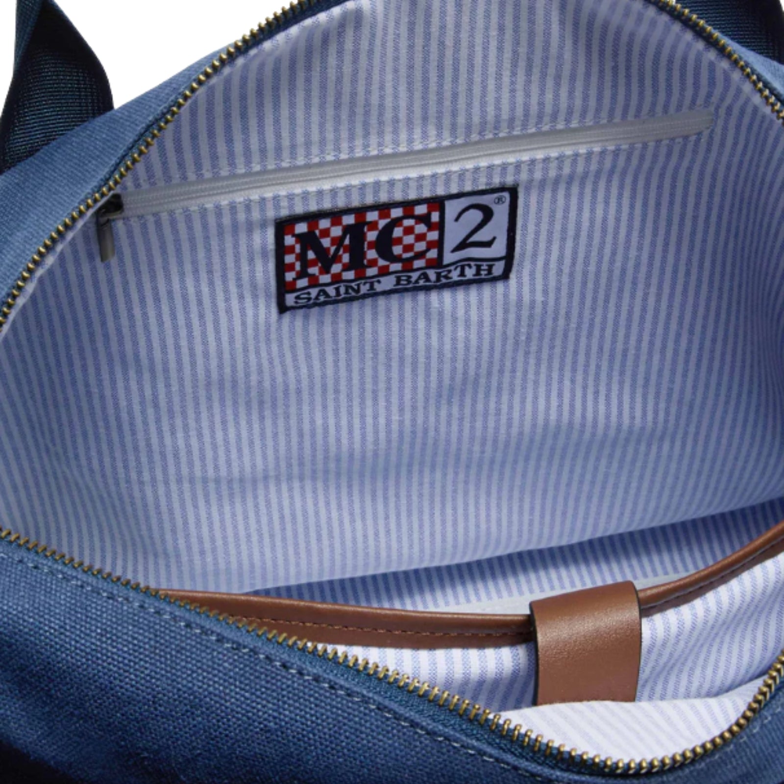 Borsone Daily in misto cotone con logo ricamato - BLU