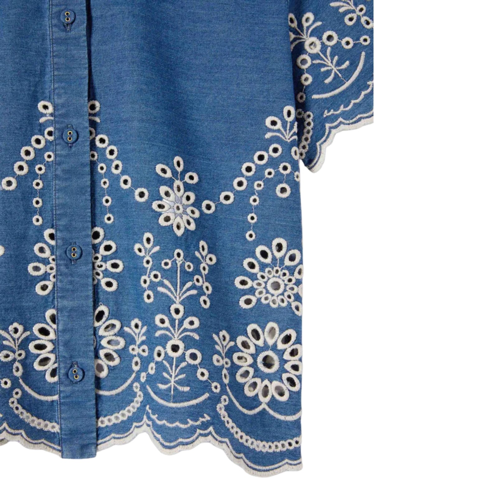 Camicia chambray morris flower