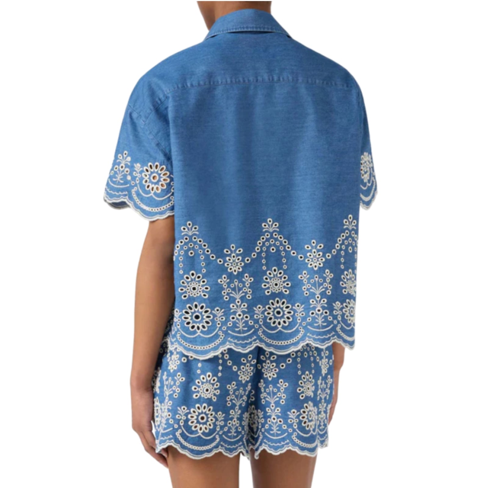 Camicia chambray morris flower