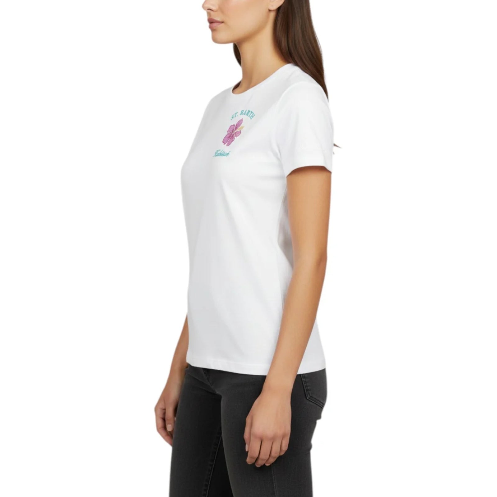T-shirt emilie in cotone con ricamo Habitué