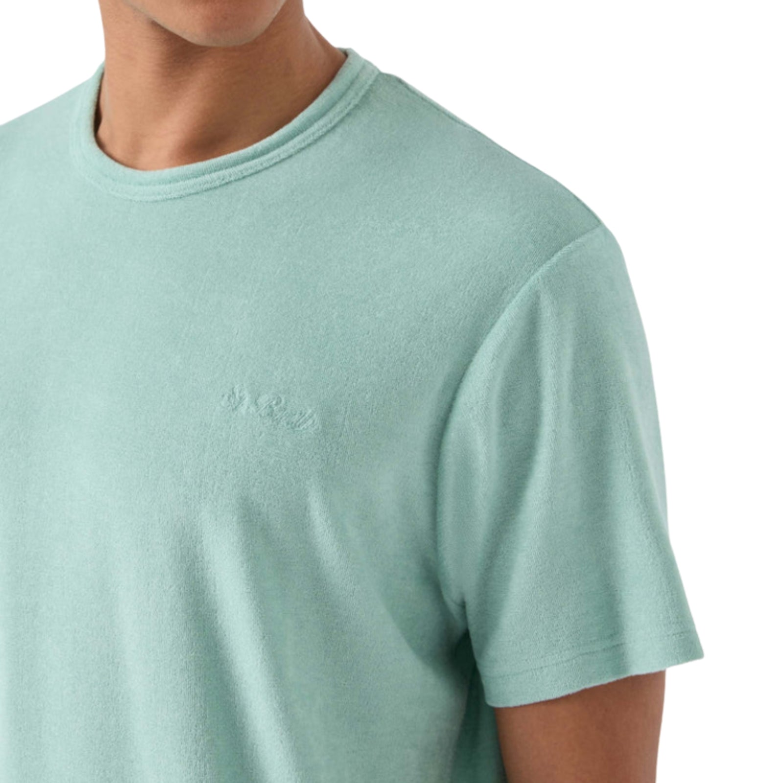 T-shirt da uomo in spugna Gary con ricamo St. Barth - VERDE
