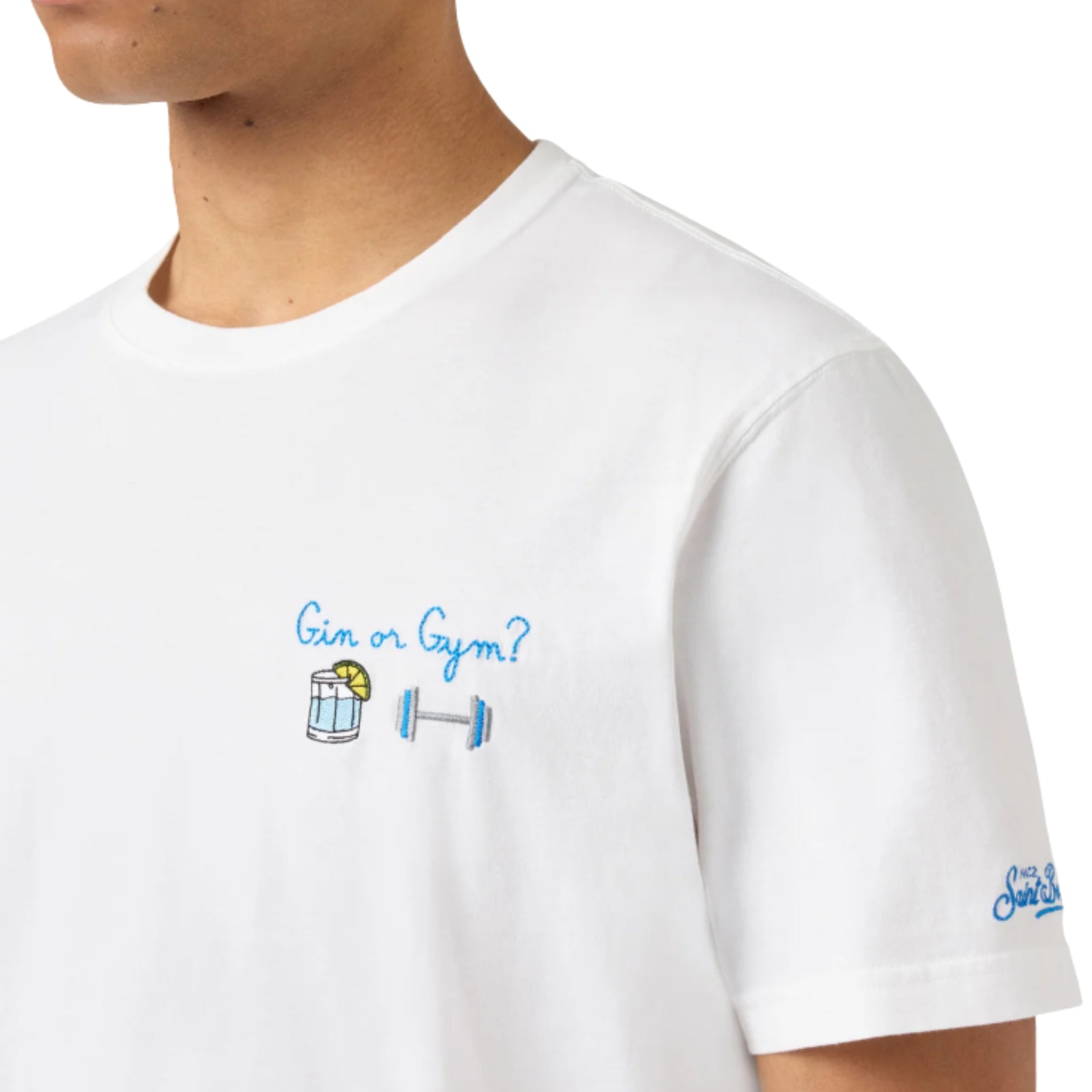 T-shirt Portofino Gin or Gym - BIANCO