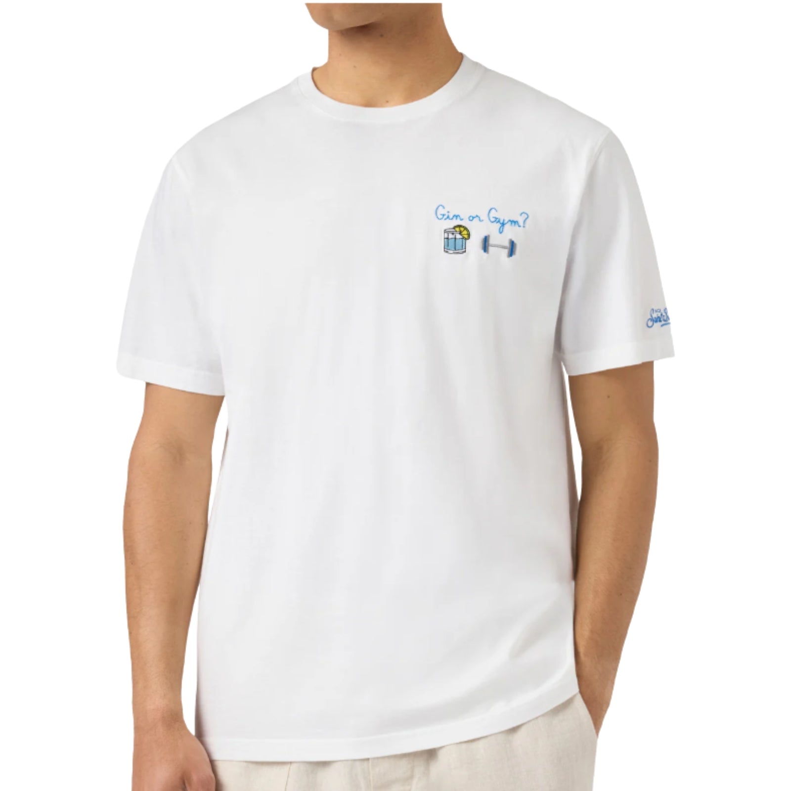 T-shirt Portofino Gin or Gym - BIANCO