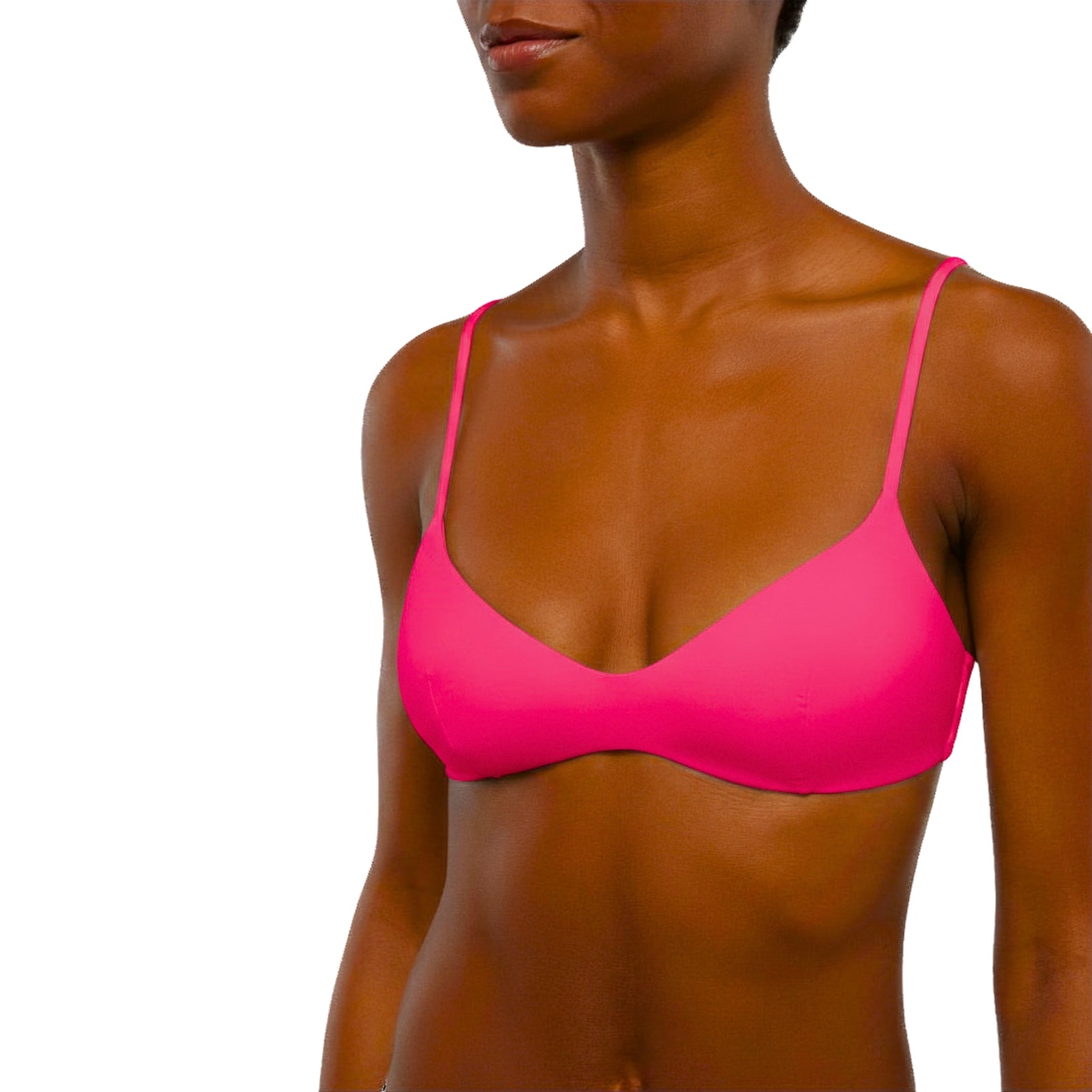 Top bralette scollato May - FUCSIA