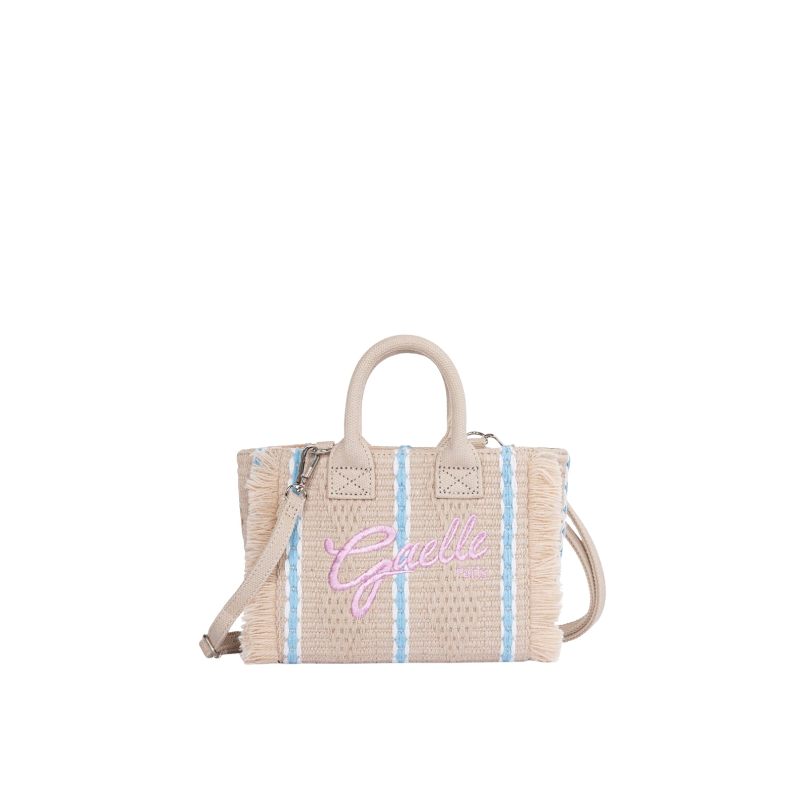 Mini Shopper Ricamo Firma Rosa