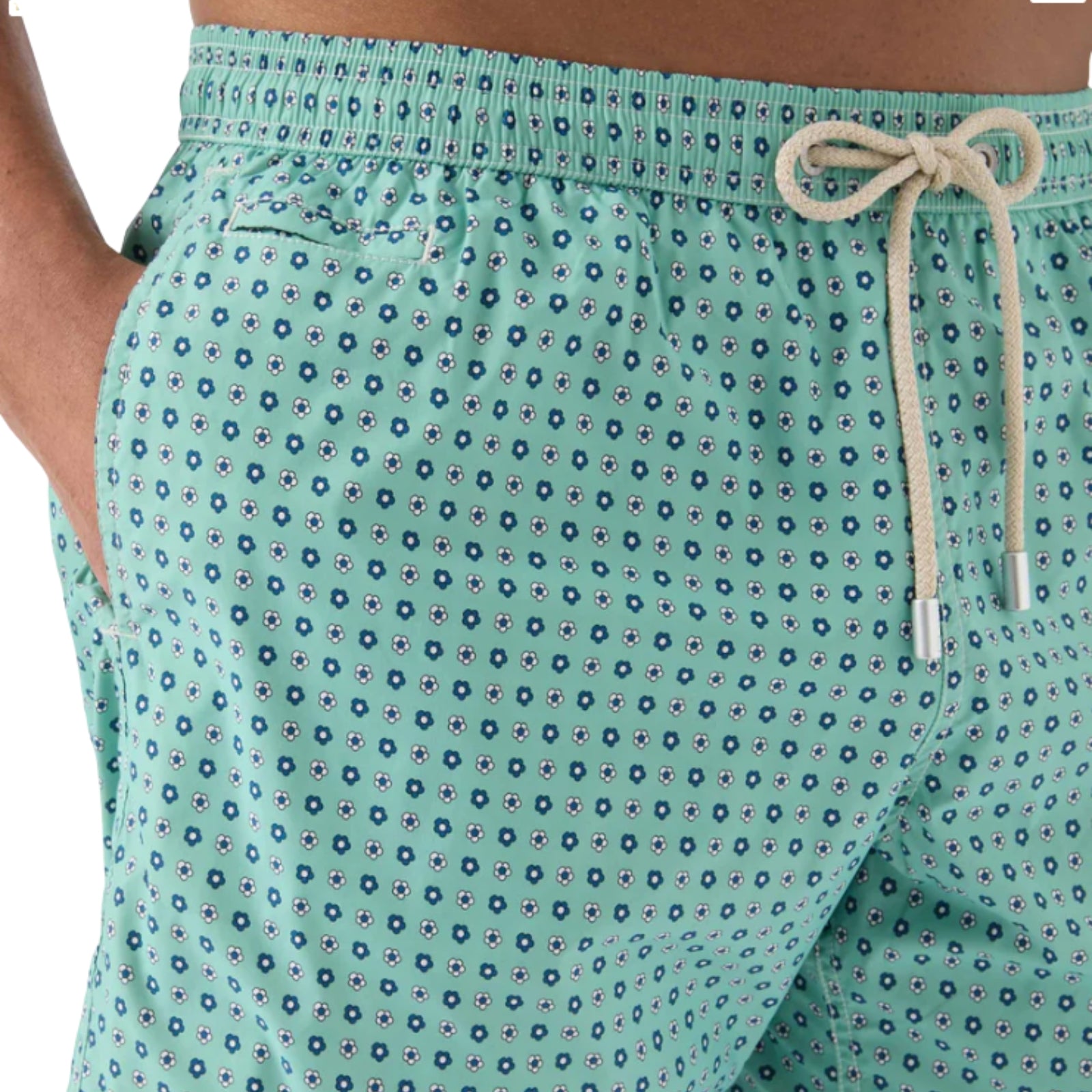 Costume mare Lighting Micro verde chiaro con stampa geometrica - VERDE