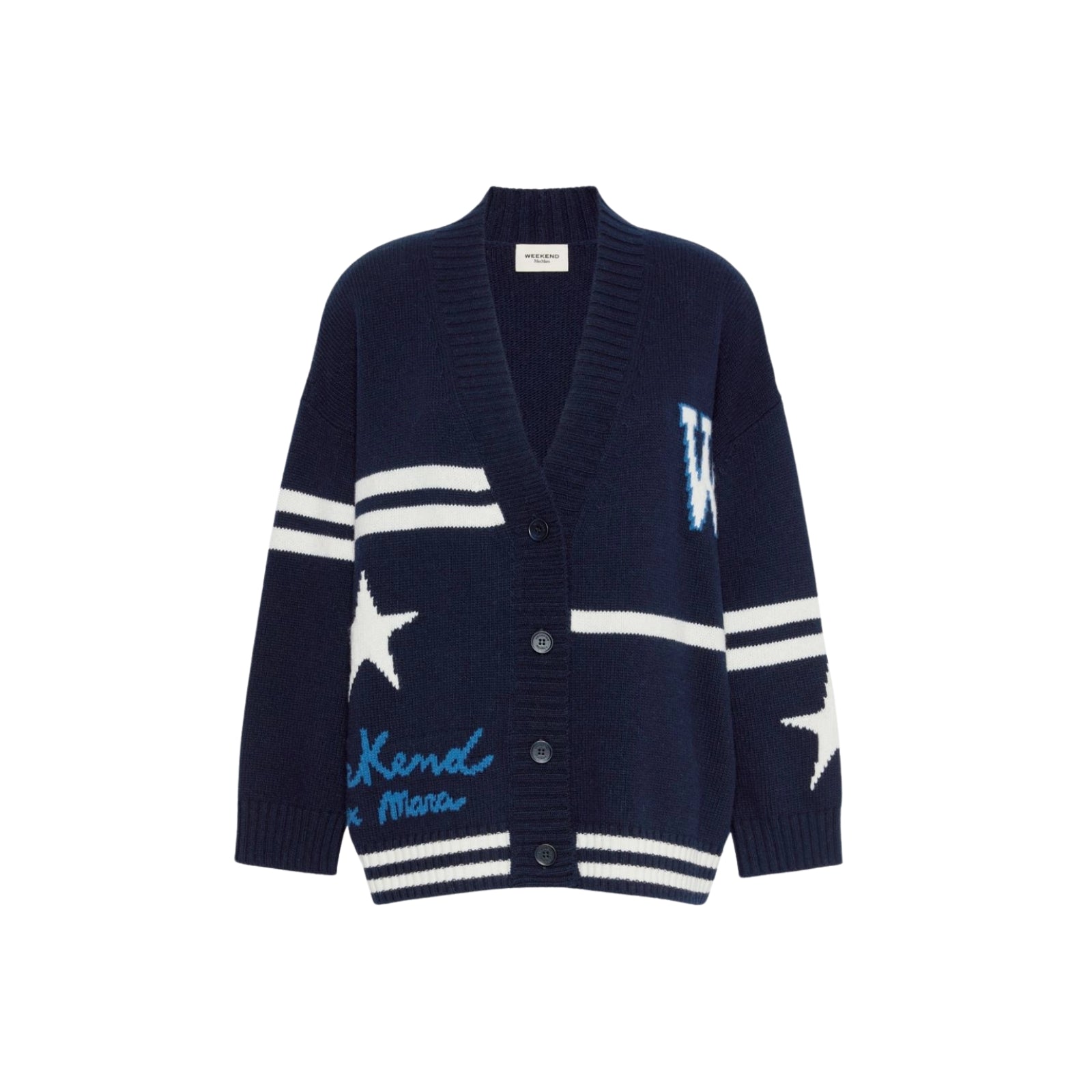 Cardigan in lana jacquard