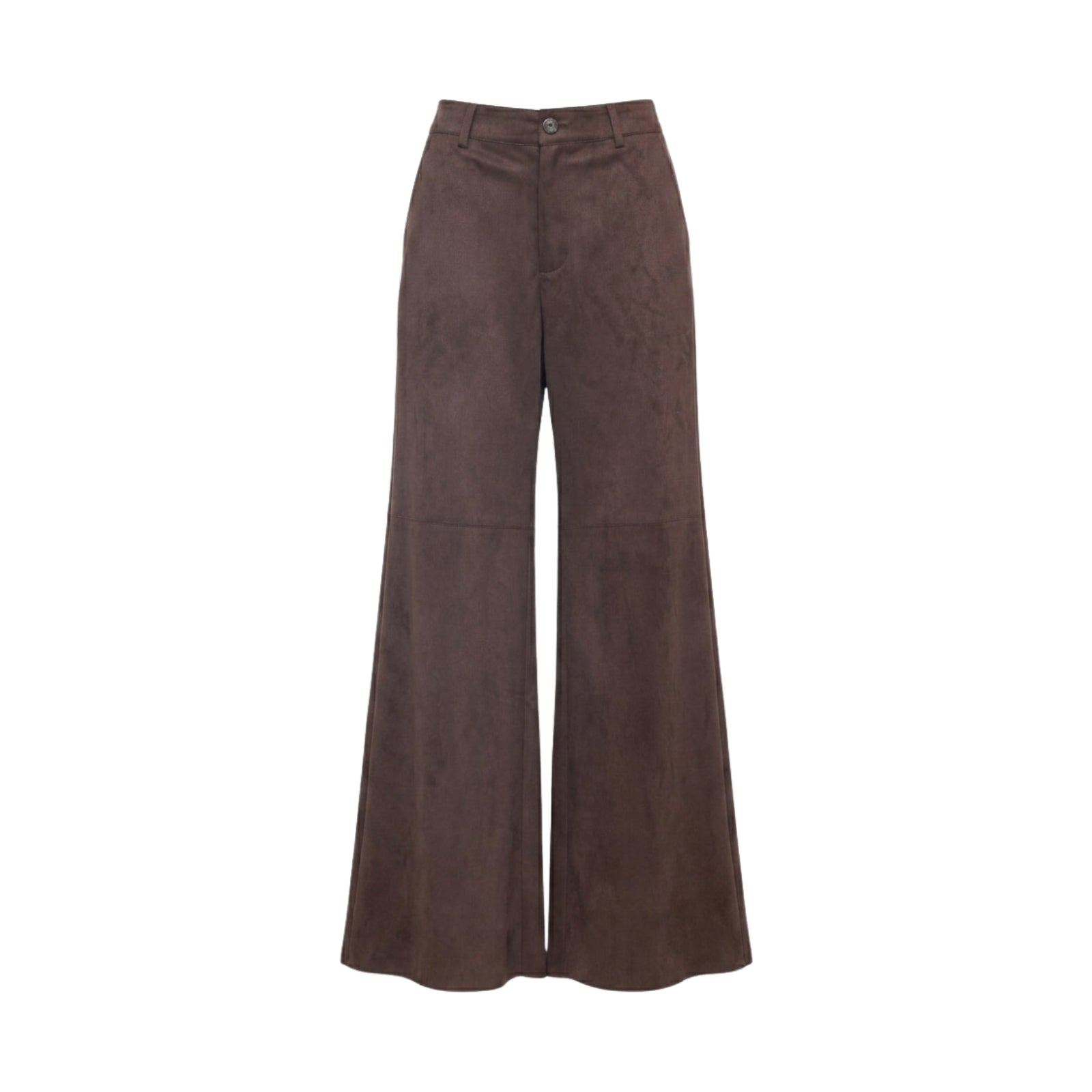 Pantaloni Palazzo Effetto Scamosciato