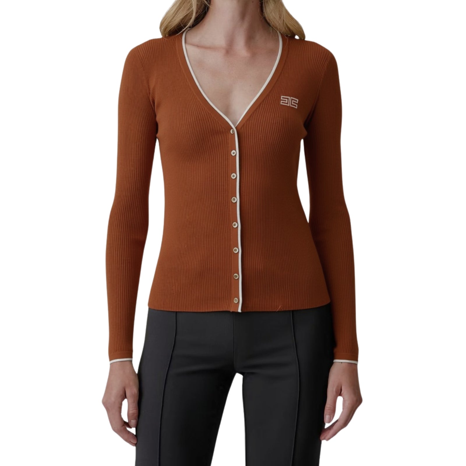 Cardigan in maglia a costine - SIGARO
