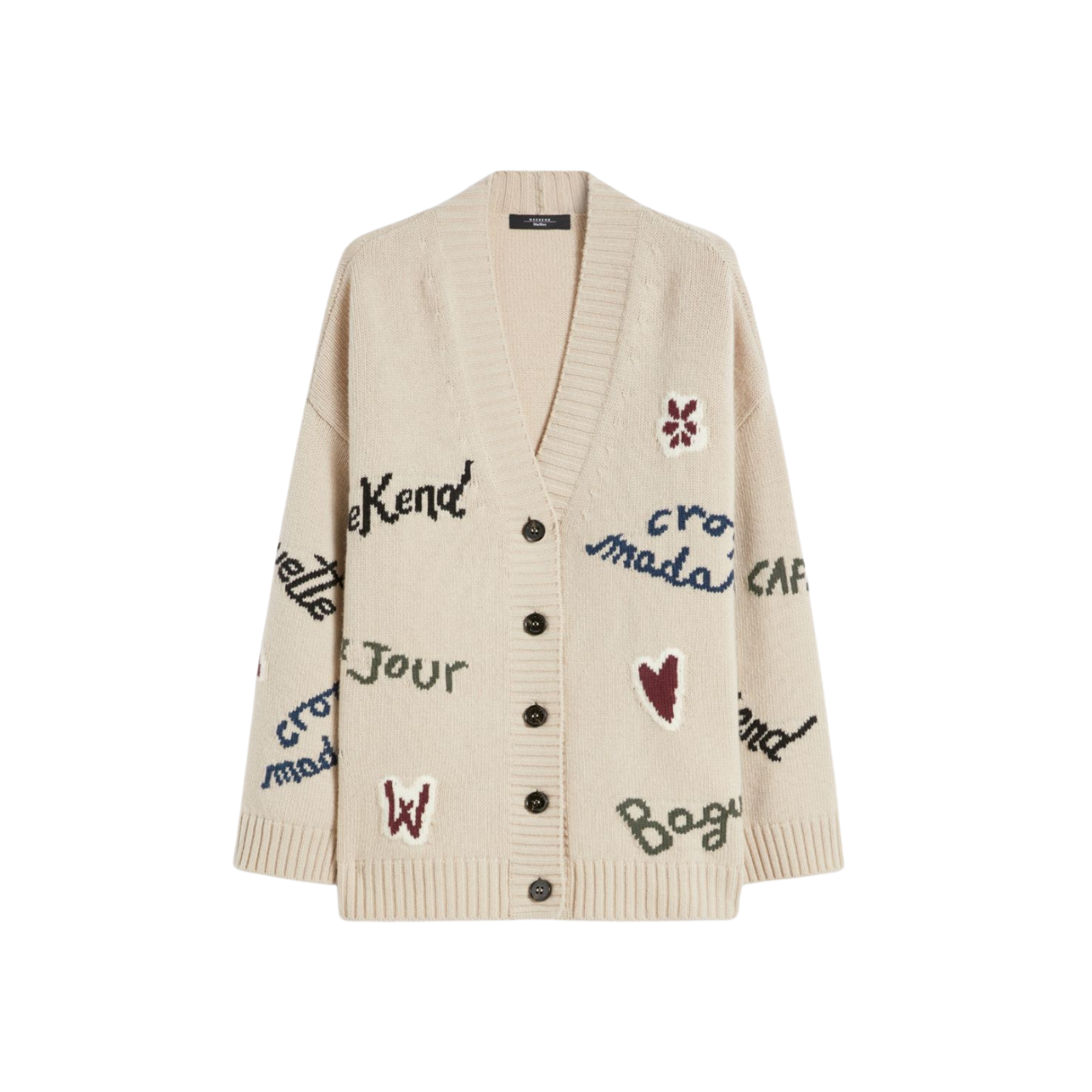 Cardigan over in filato di lana - Marco Masi Fashion Store