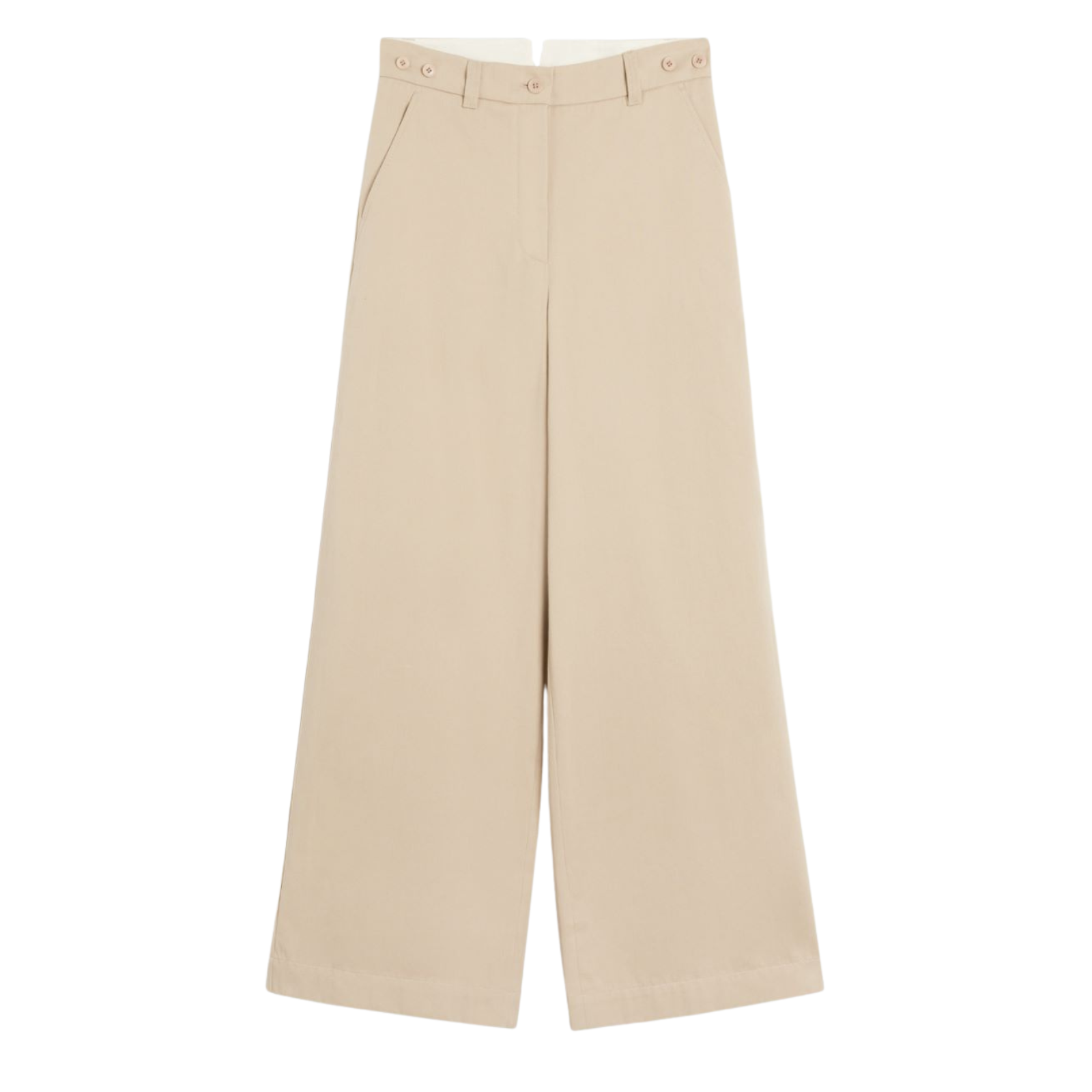 Pantalone in gabardina di cotone - BEIGE - Marco Masi Fashion Store