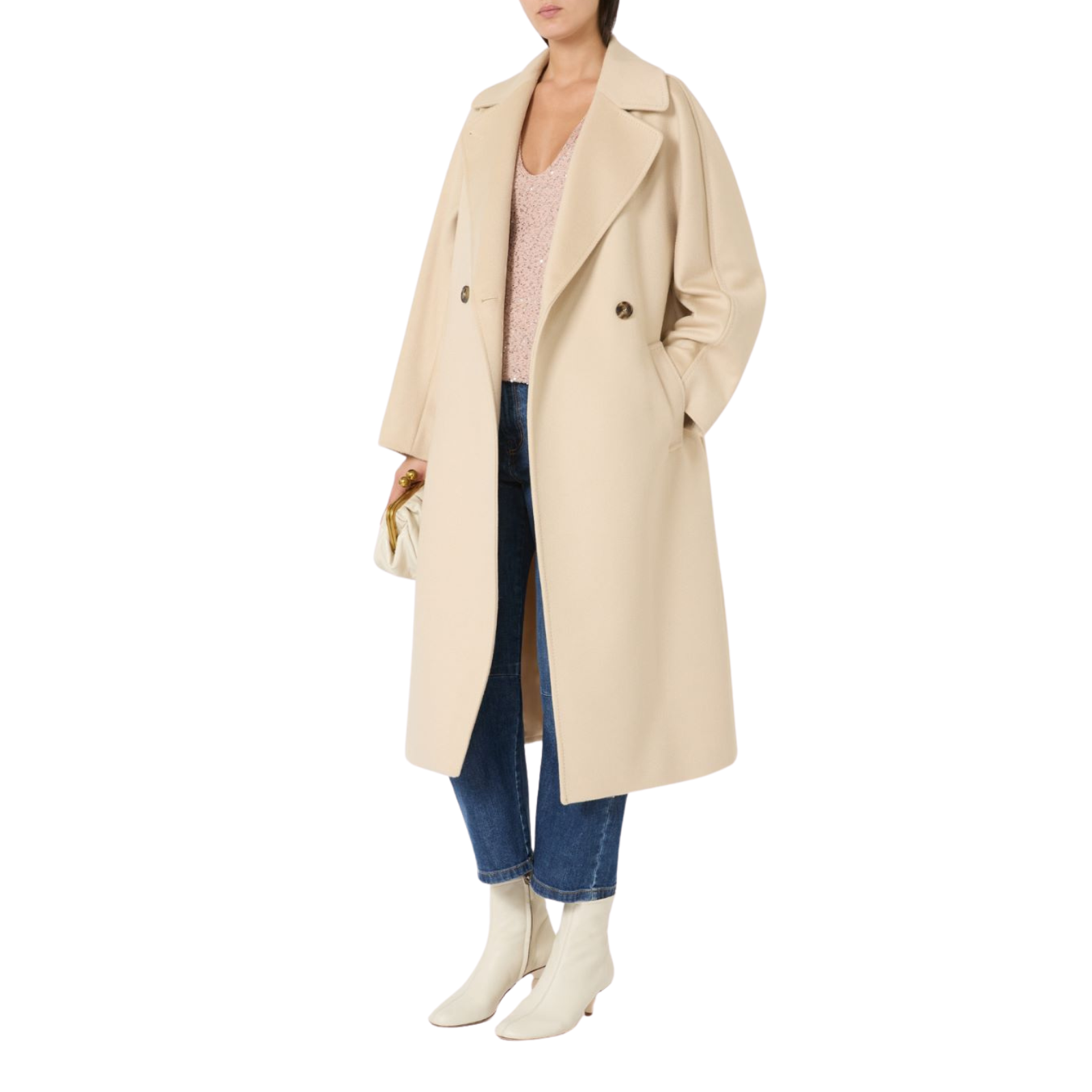 Cappotto doppiopetto in lana - Marco Masi Fashion Store
