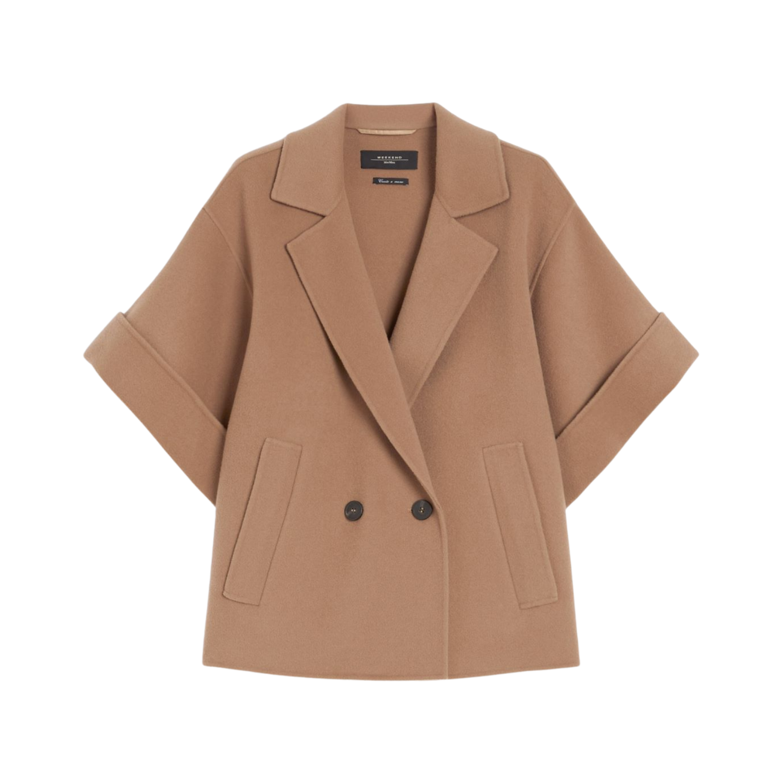 Cappotto corto in drap di lana - Marco Masi Fashion Store