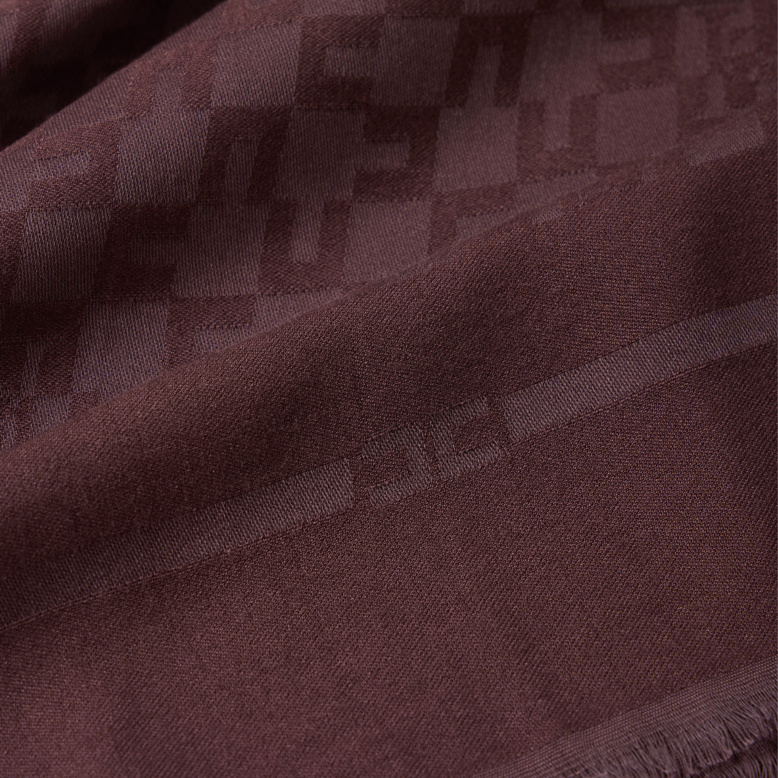 Sciarpa con pattern logo - MERLOT