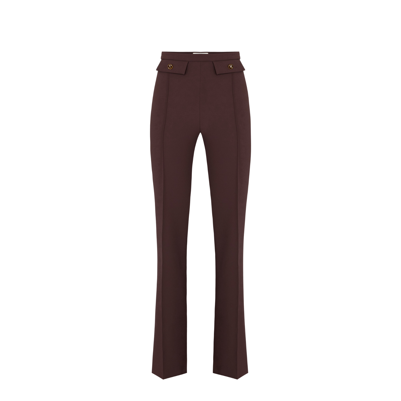 Pantaloni in doppio crêpe - MERLOT