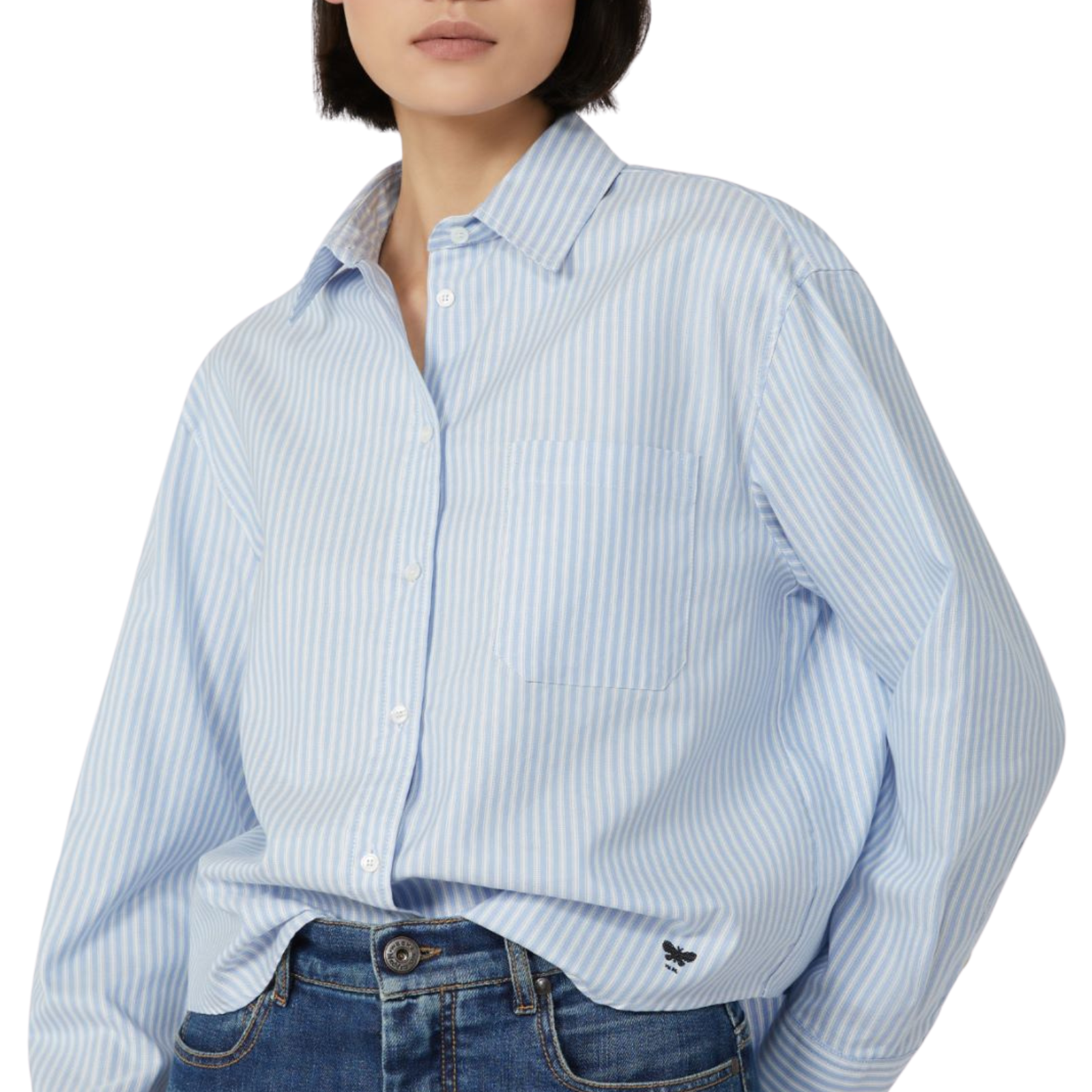 Camicia in Oxford di cotone - AZZURRO - Marco Masi Fashion Store