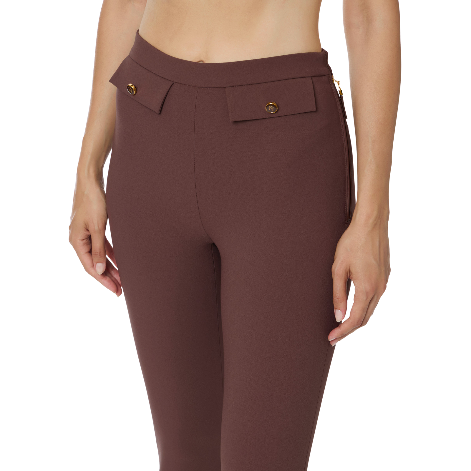 Pantaloni in doppio crêpe