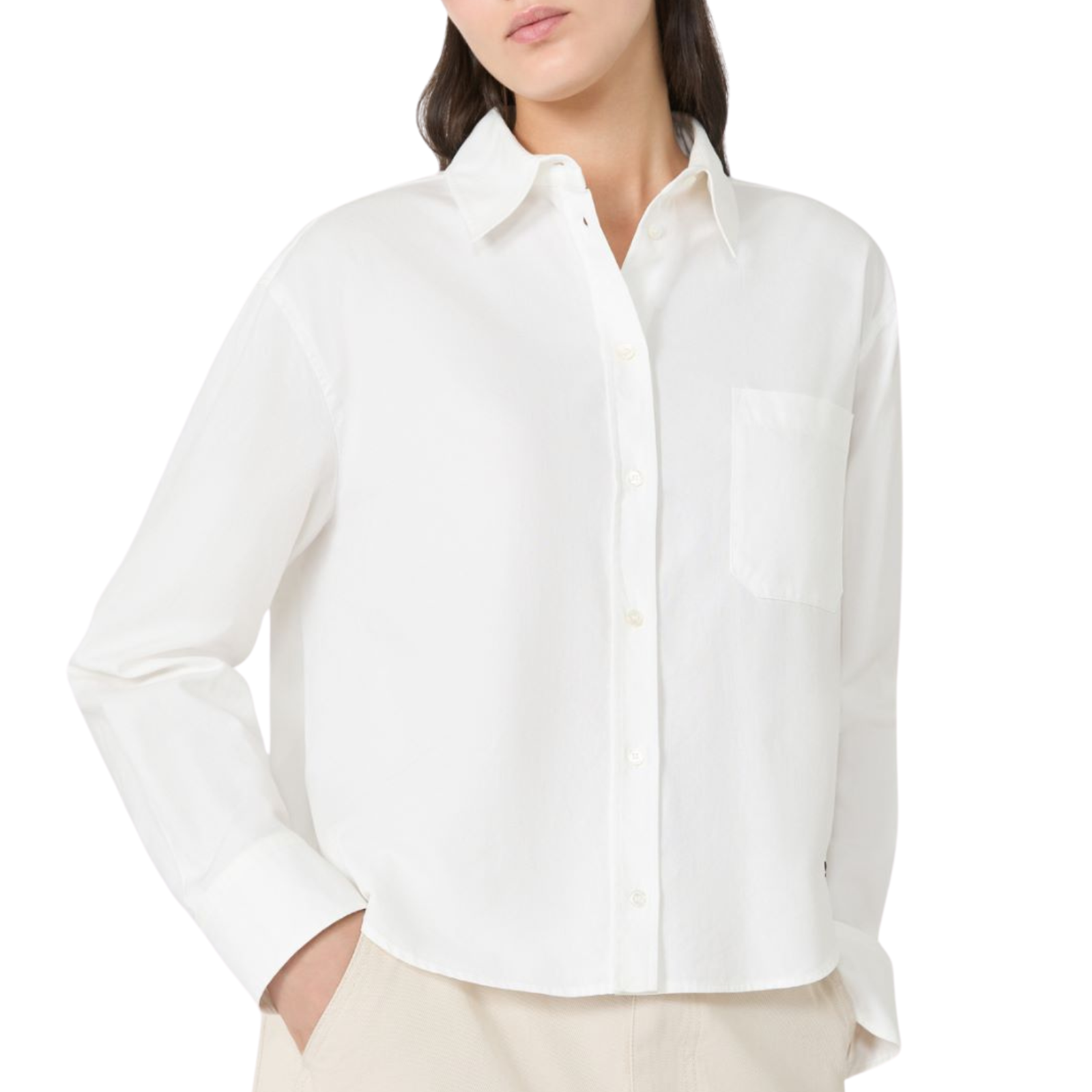 Camicia in Oxford di cotone - BIANCO - Marco Masi Fashion Store