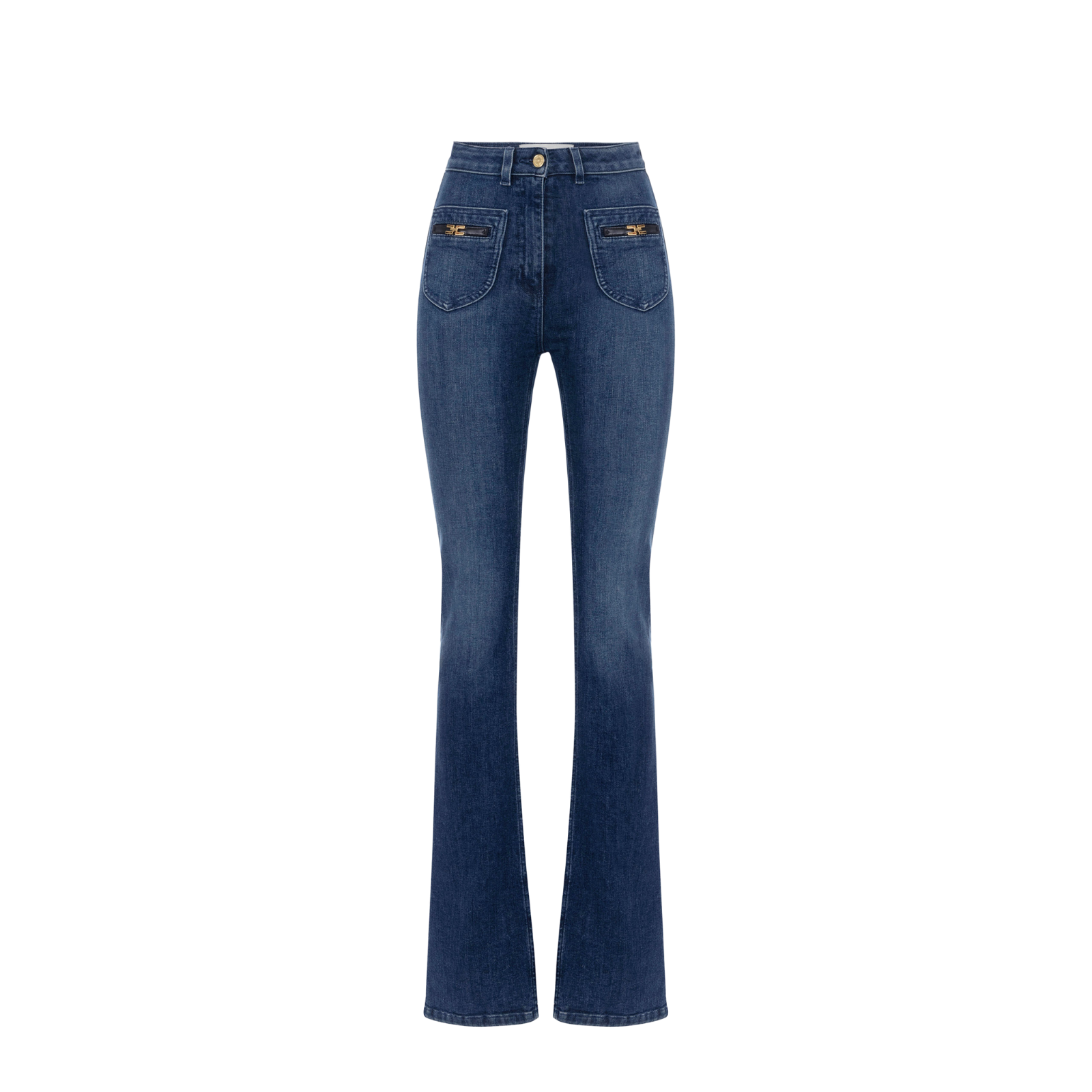 Jeans con logo gioiello