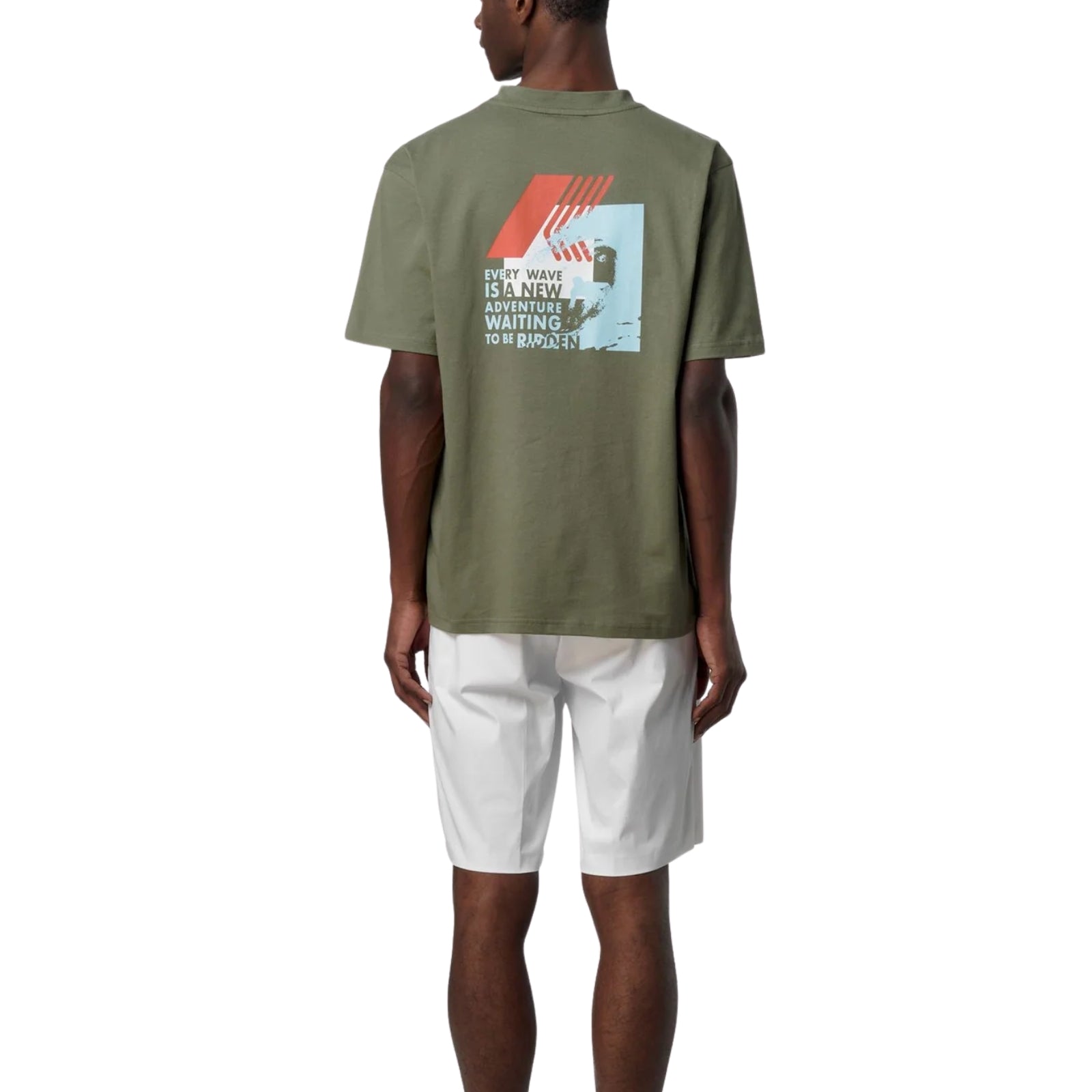 T-shirt SOLO JERSEY WAVE - VERDE