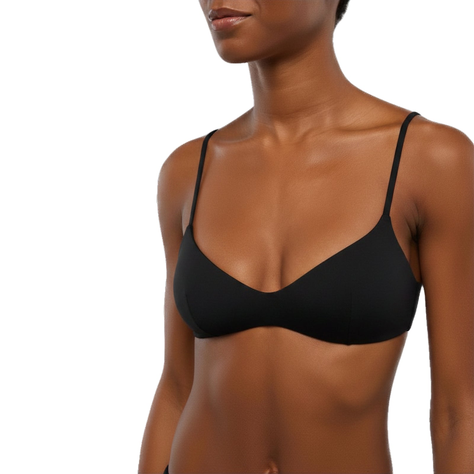 Top bralette scollato May - NERO