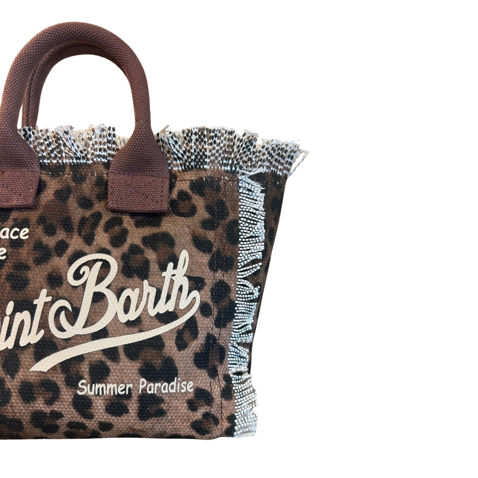 Borsa Mini Vanity in Canvas di cotone - LEOPARDATO