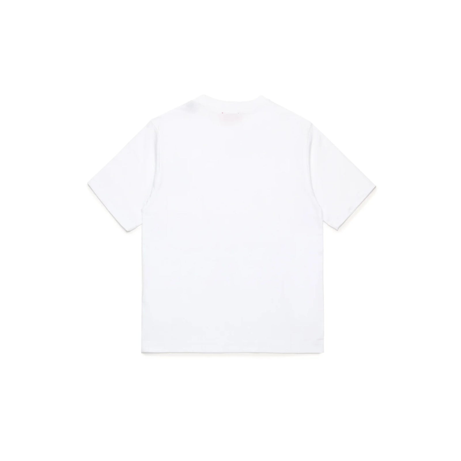 T-shirt con logo Biscotto laterale - BIANCO