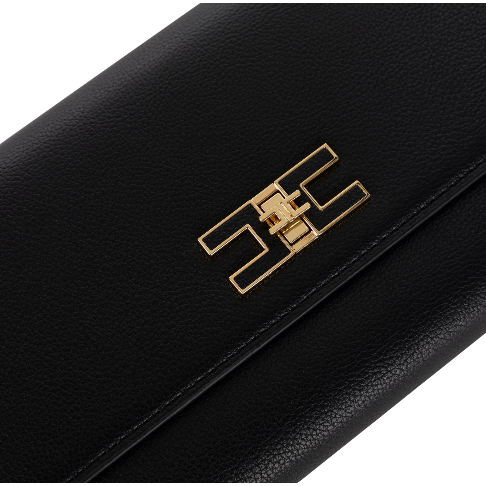 Borsa baguette con catena - NERO