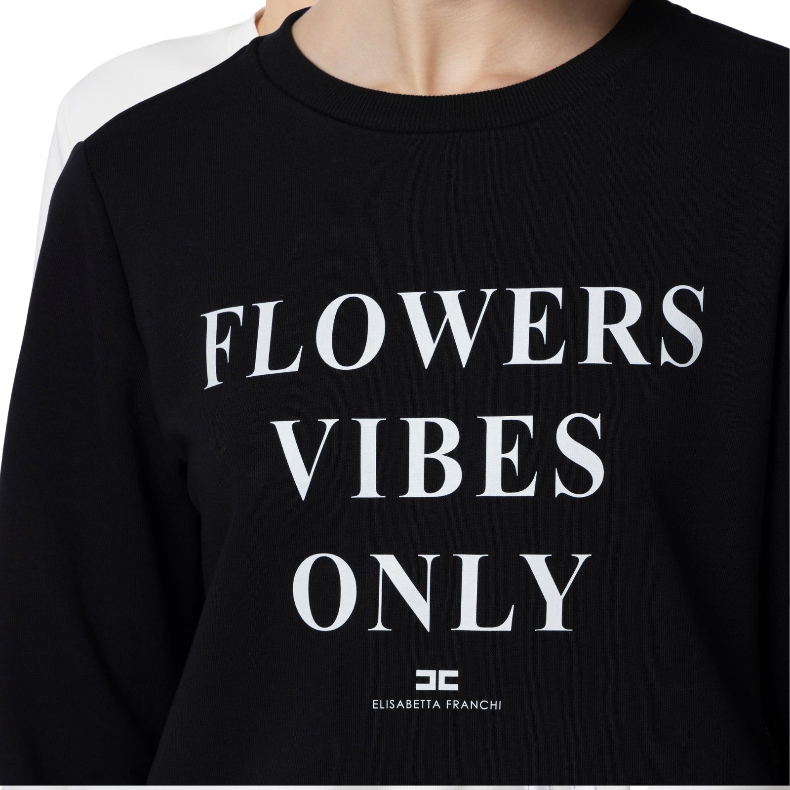 Felpa con stampa lettering - NERO