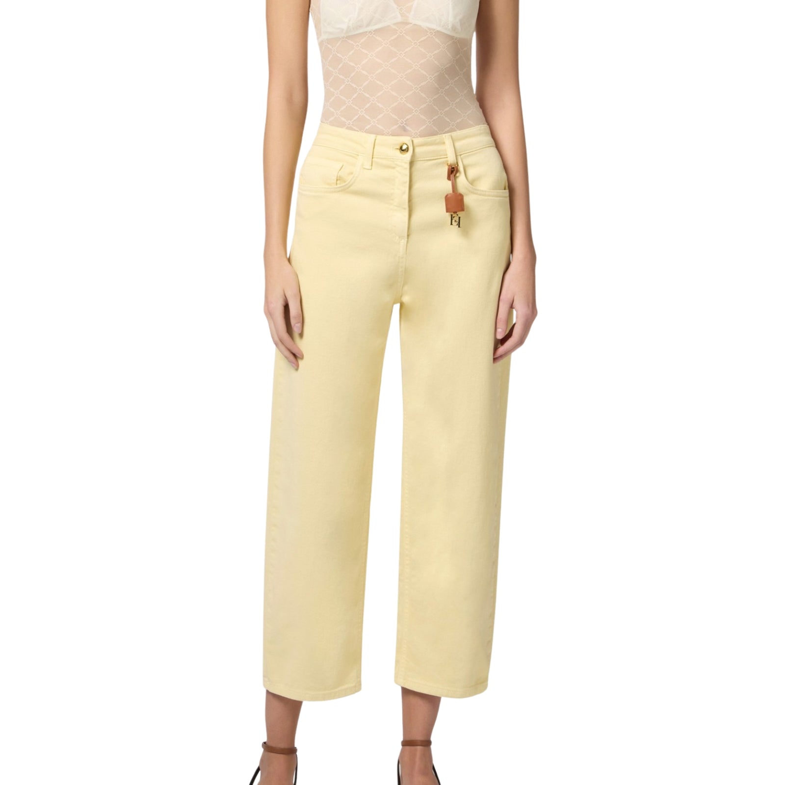 Pantaloni cinque tasche in cotone - LEMONADE